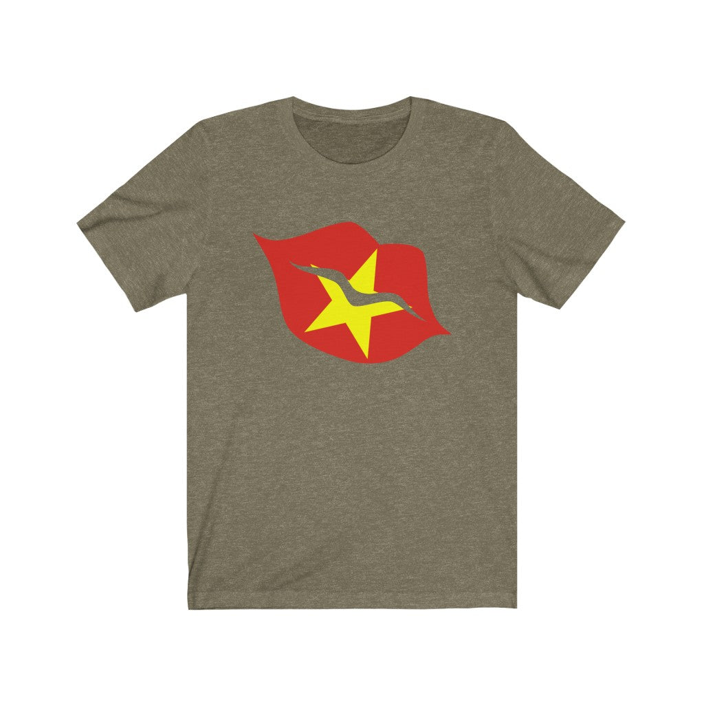 Vietnam Lips Flag Premium Tee - Unisex