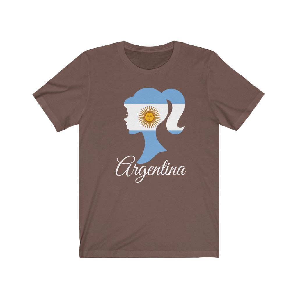 Argentina Girl Flag Premium Tee 2 - Unisex
