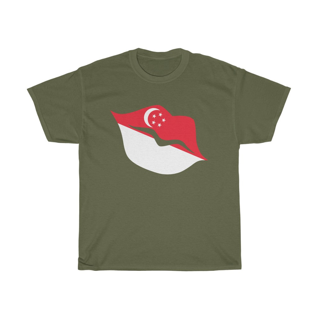 Singapore Lips Flag Standard Tee - Unisex