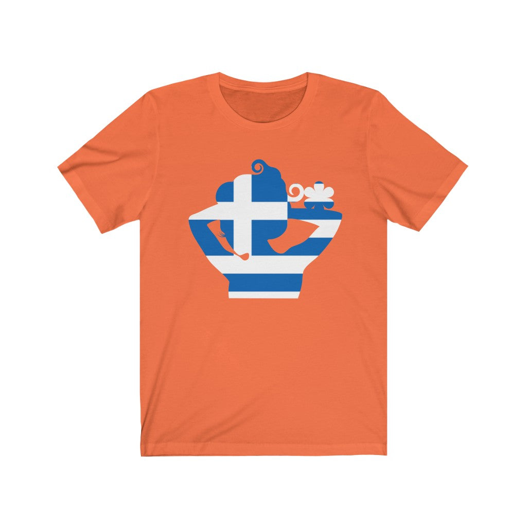 Greece Lady Flag Premium Tee - Unisex
