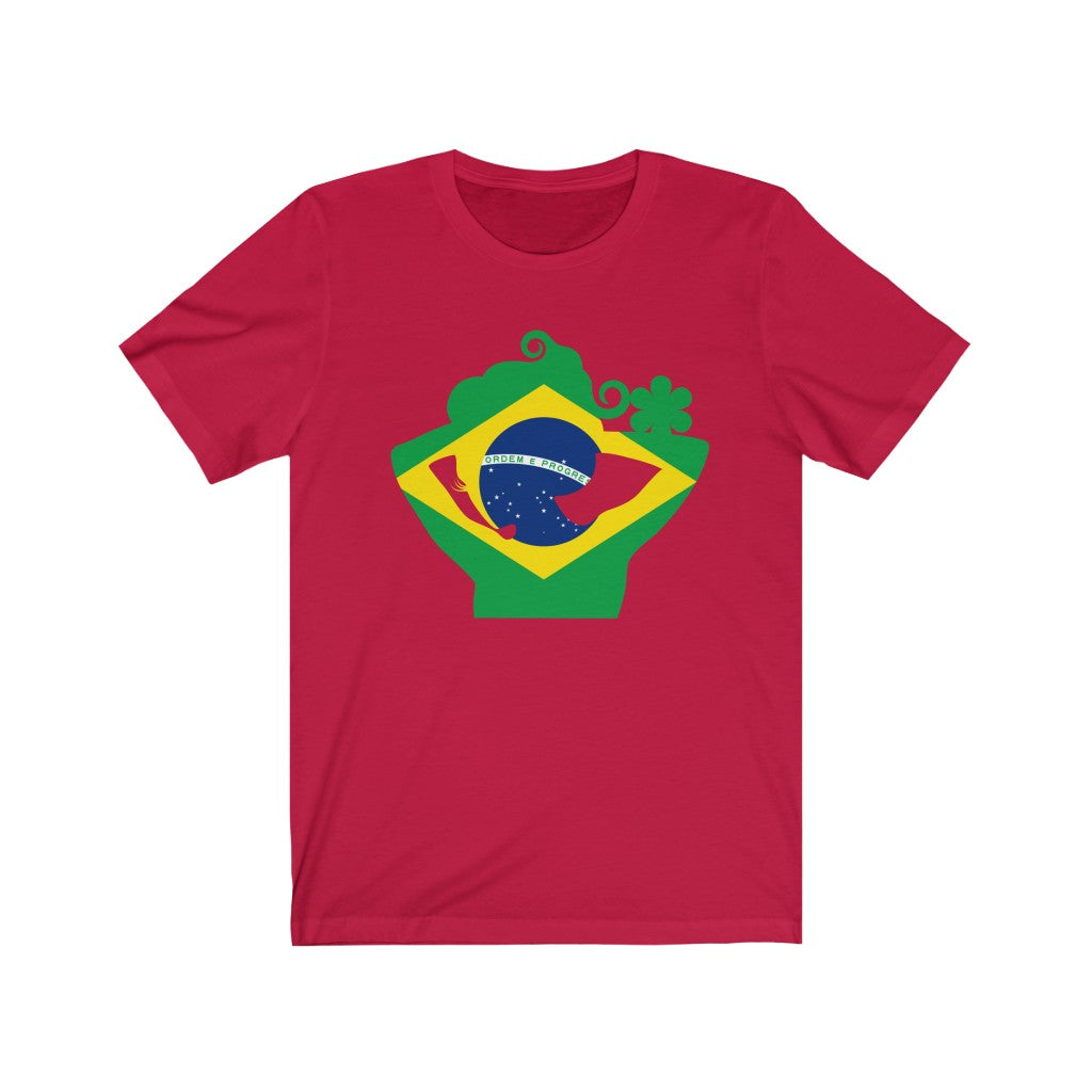 Brazil Lady Flag Premium Tee - Unisex