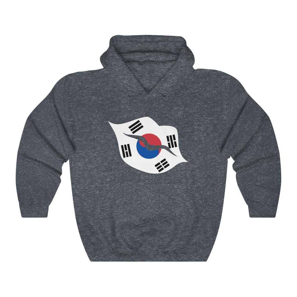 South Korea Lips Flag Hoodie Sweatshirt - Unisex