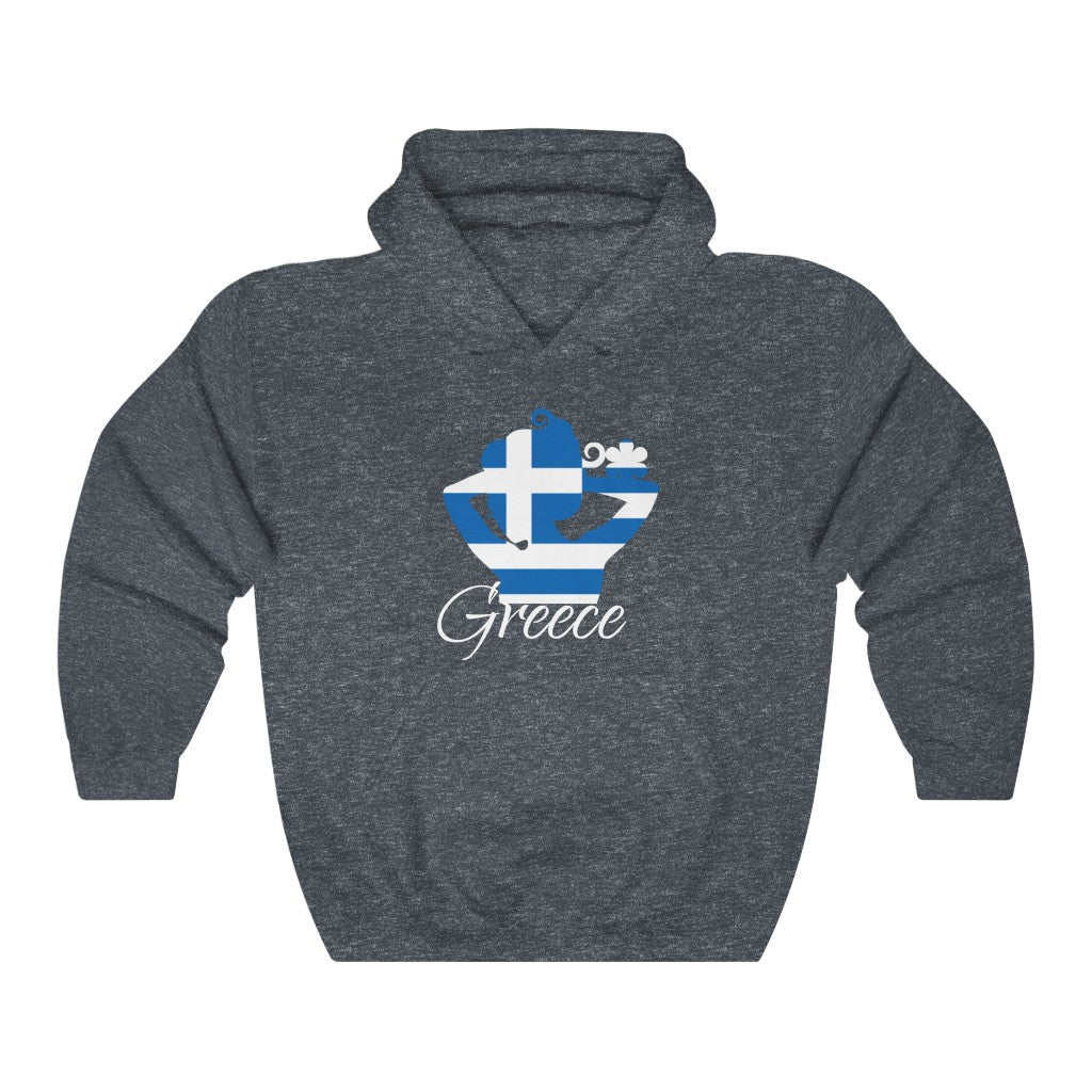 Greece Lady Flag Hoodie Sweatshirt 2 - Unisex