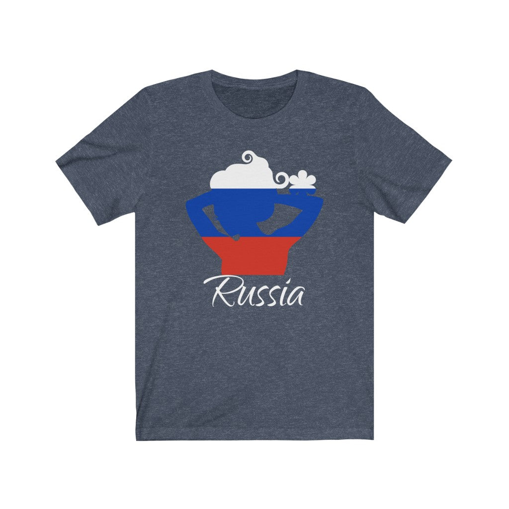 Russia Lady Flag Premium Tee 2 - Unisex