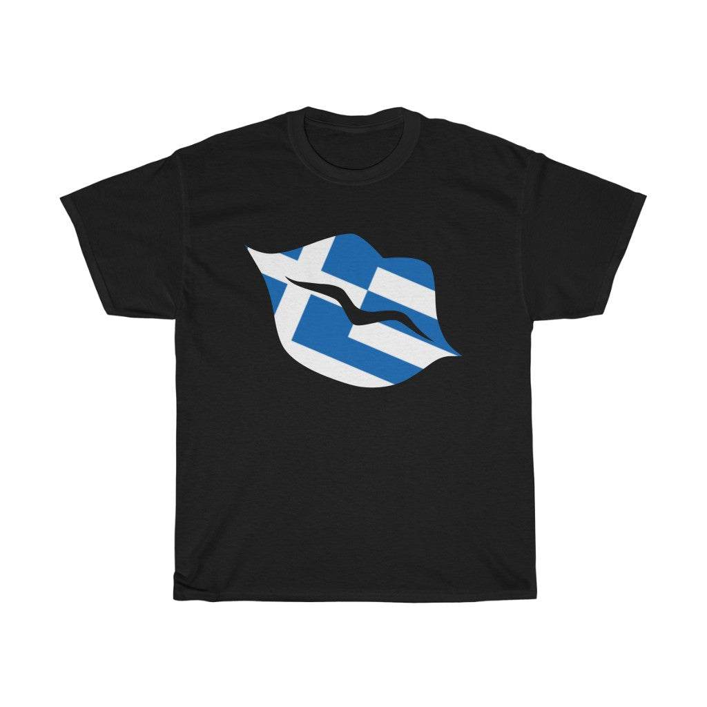 Greece Lips Flag Standard Tee - Unisex