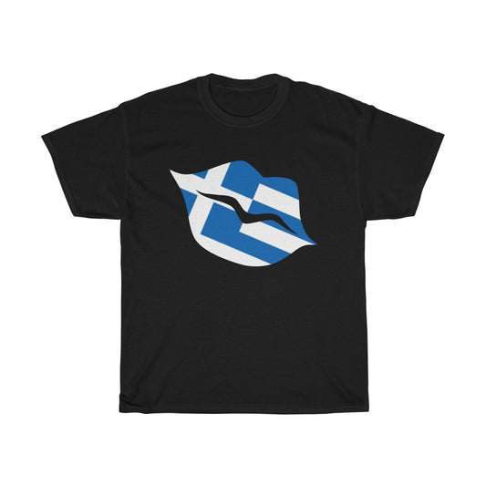 Greece Lips Flag Standard Tee - Unisex