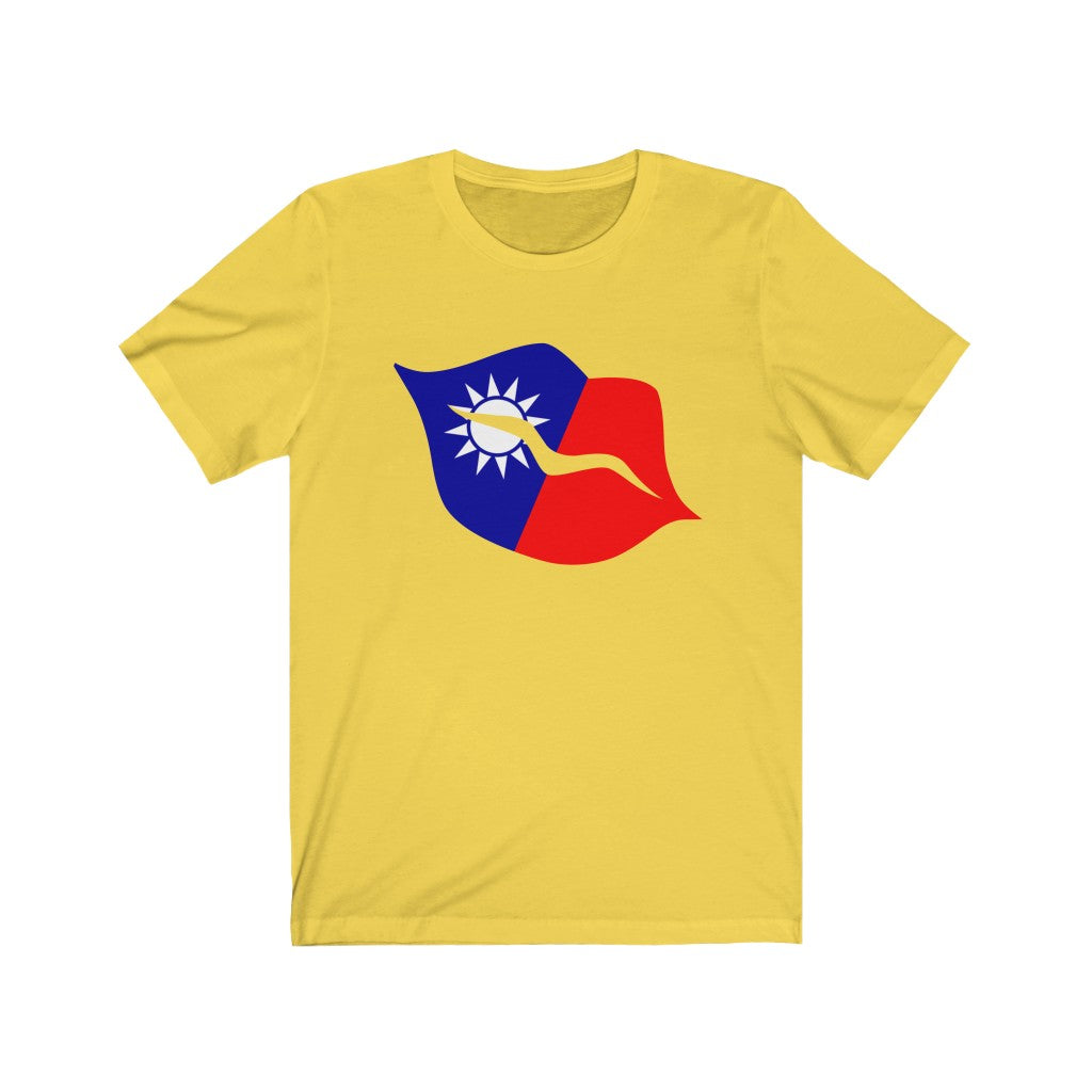 Republic of China - Taiwan Lips Flag Premium Tee - Unisex