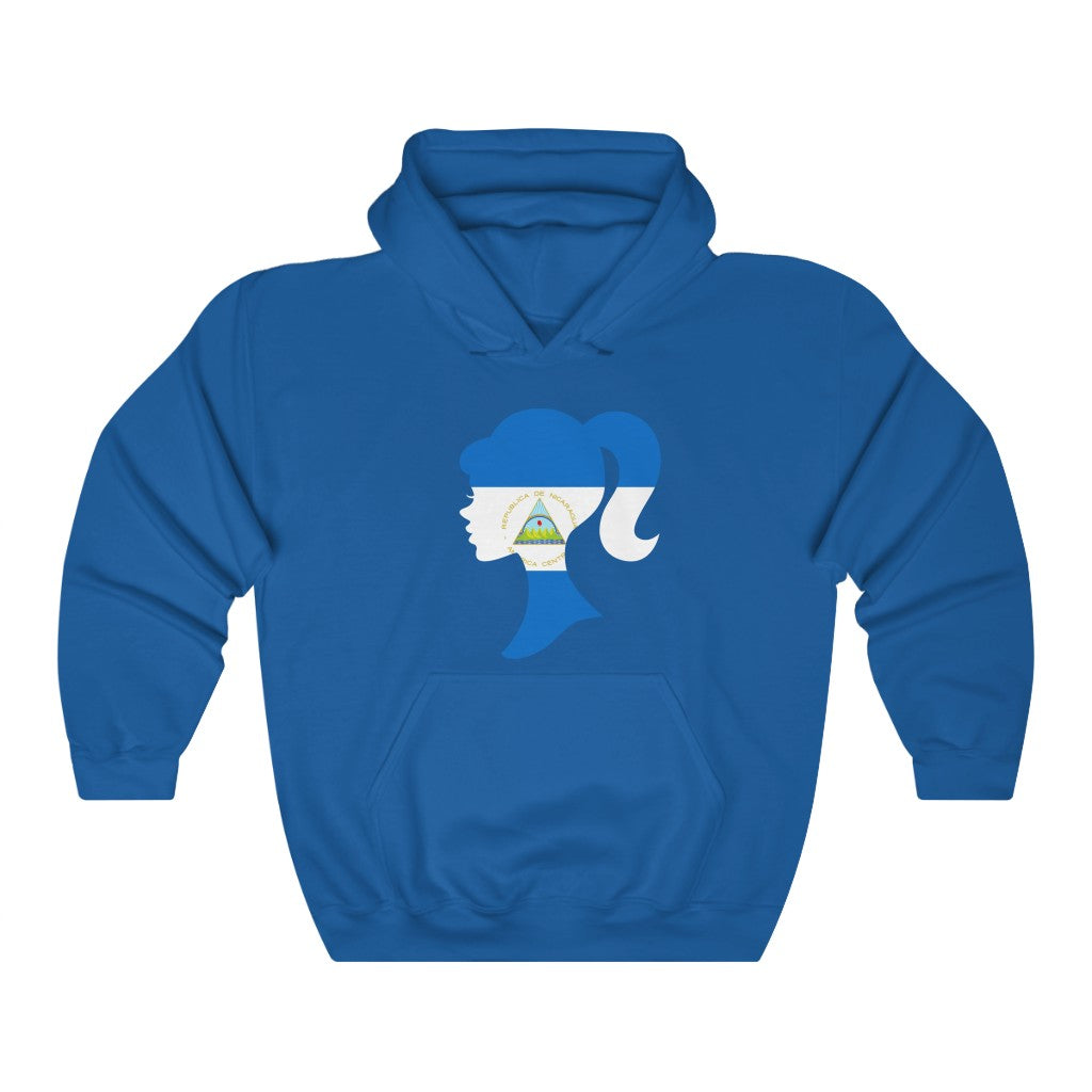 Nicaragua Girl Flag Hoodie Sweatshirt - Unisex