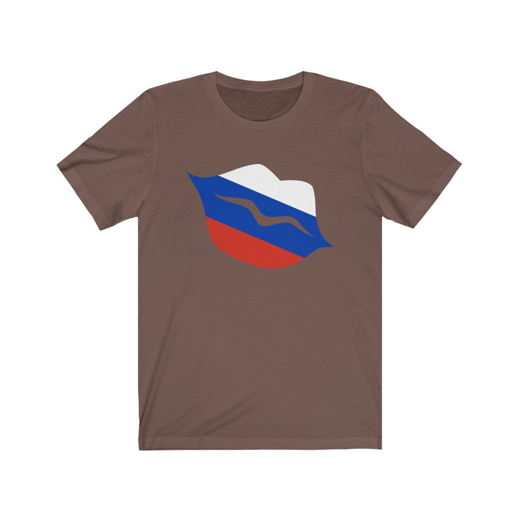 Russia Lips Flag Premium Tee - Unisex