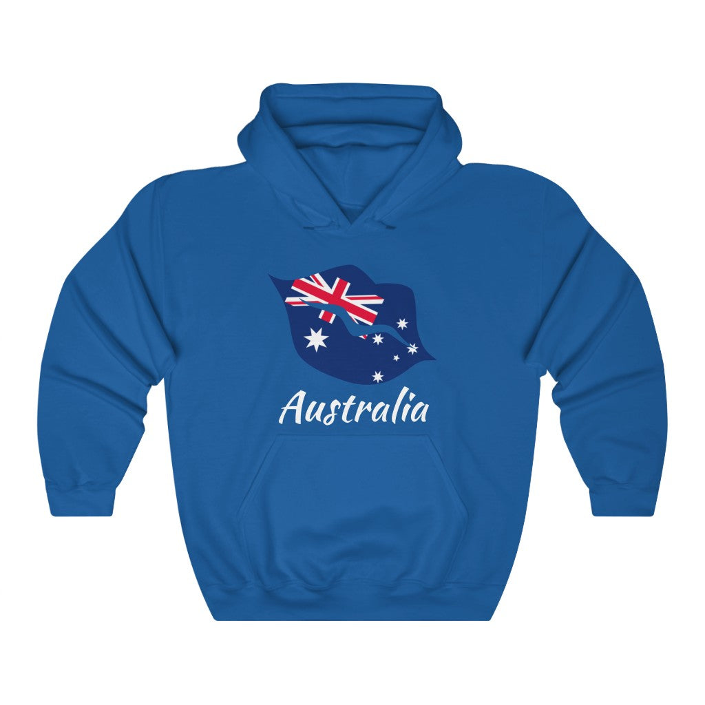 Australia Lips Flag Hoodie Sweatshirt 2 - Unisex