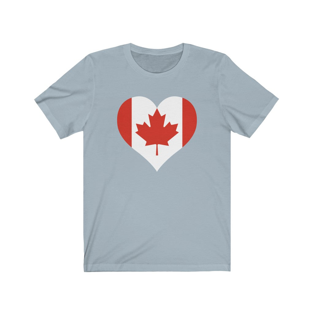 Canada Heart Flag Premium Tee - Unisex