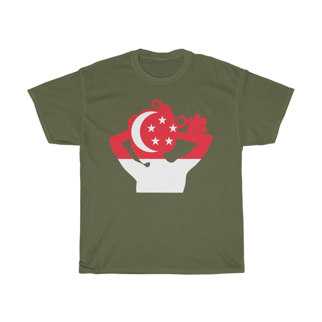 Singapore Lady Flag Standard Tee - Unisex