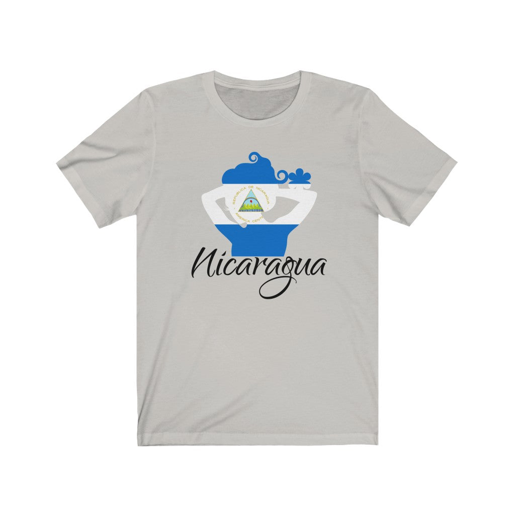 Nicaragua Lady Flag Premium Tee 1 - Unisex