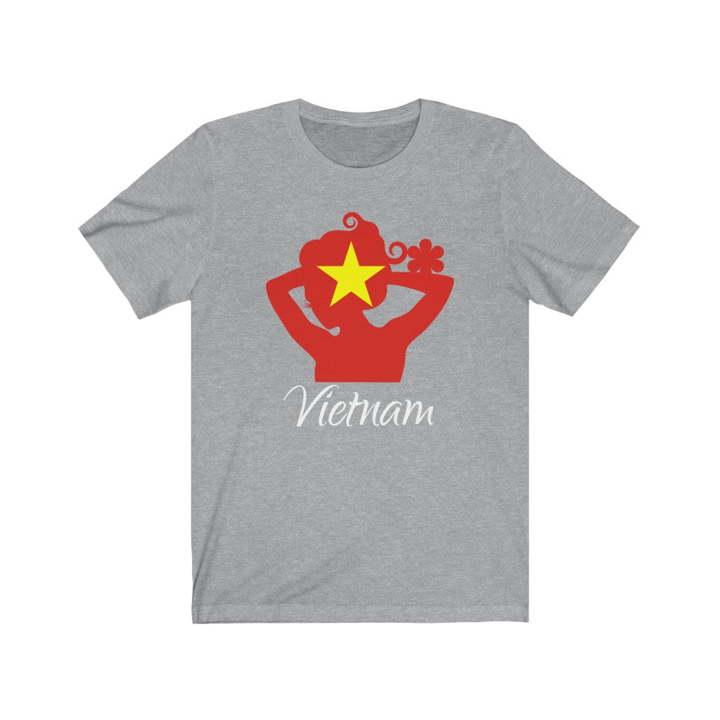 Vietnam Lady Flag Premium Tee 2 - Unisex