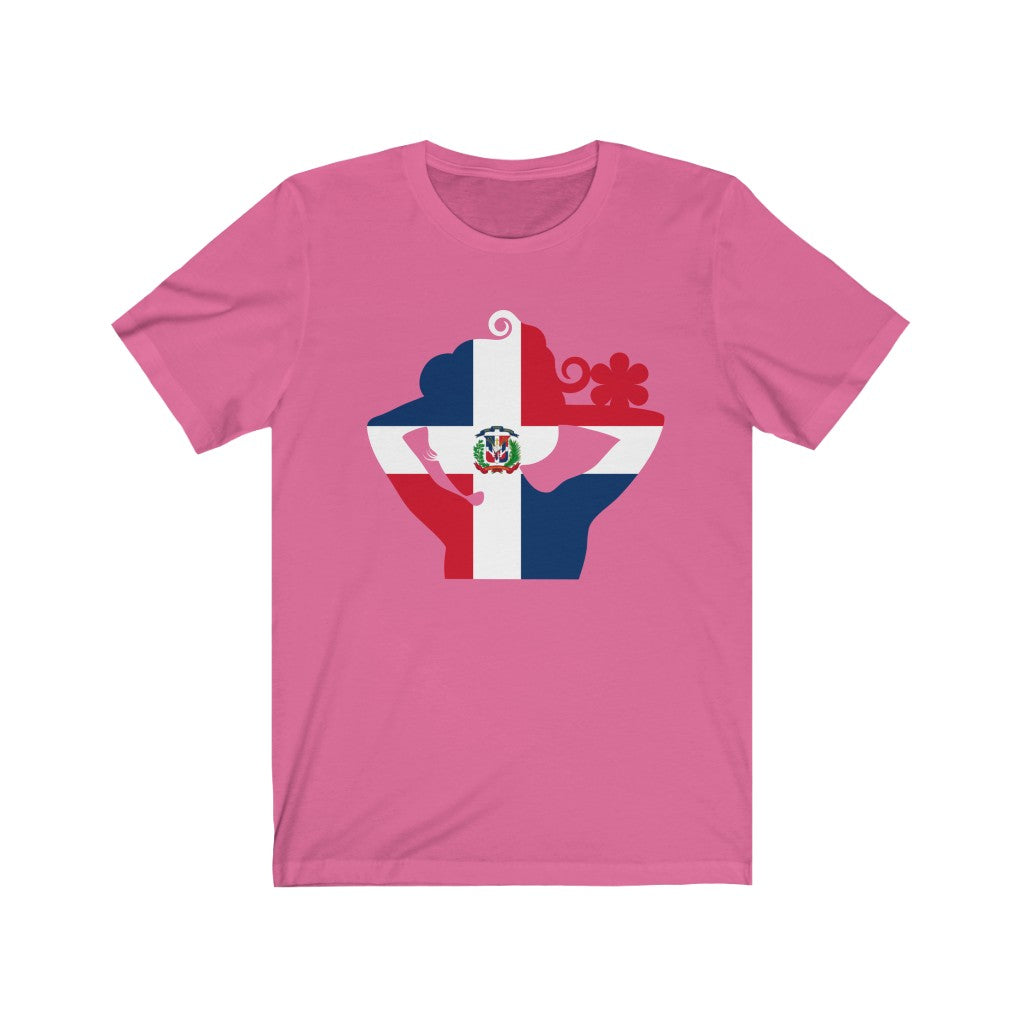 Dominican Republic Lady Flag Premium Tee - Unisex