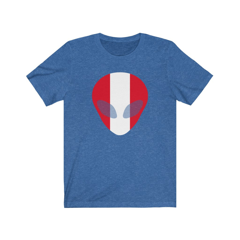 Peru Alien Flag Premium Tee - Unisex
