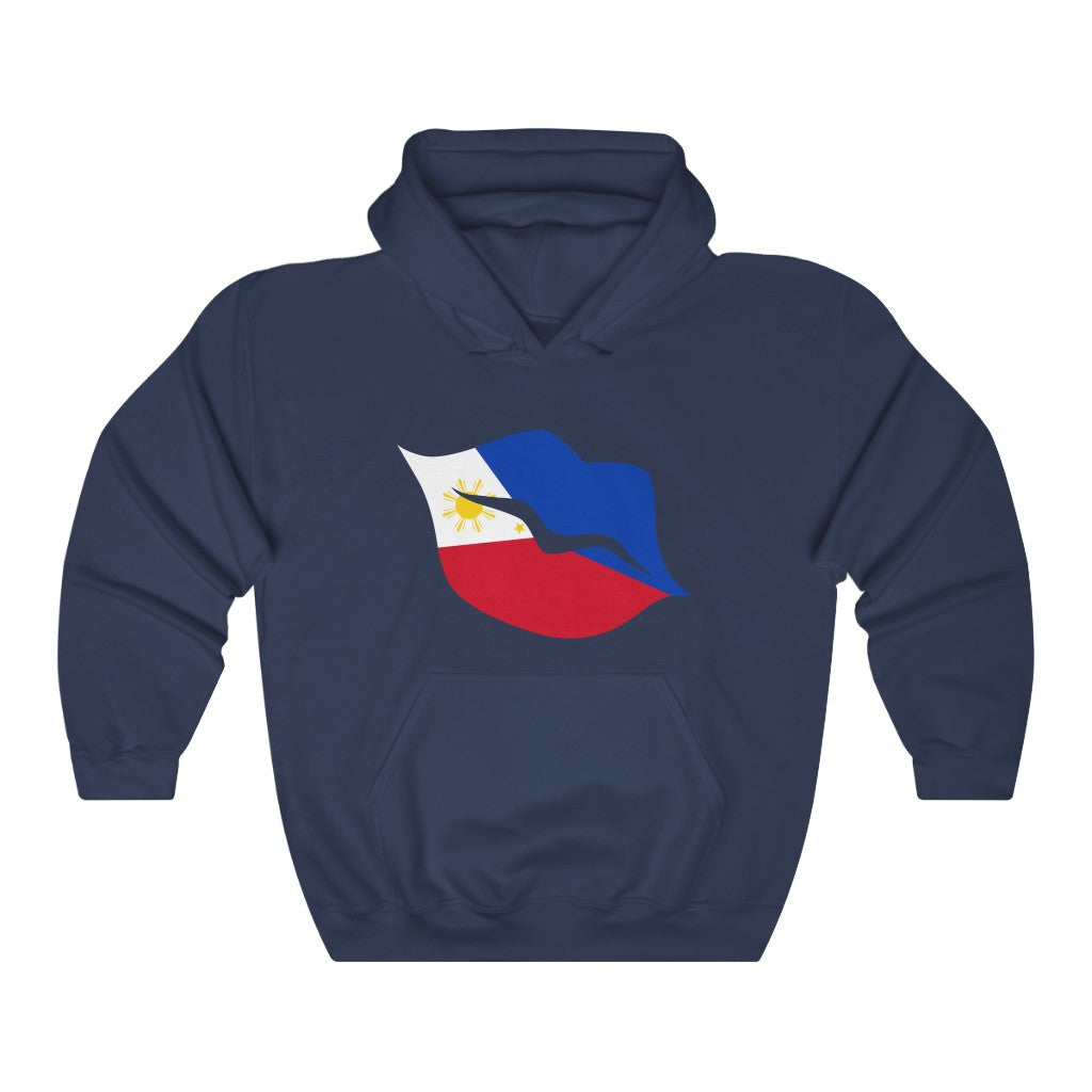 Philippines Lips Flag Hoodie Sweatshirt - Unisex