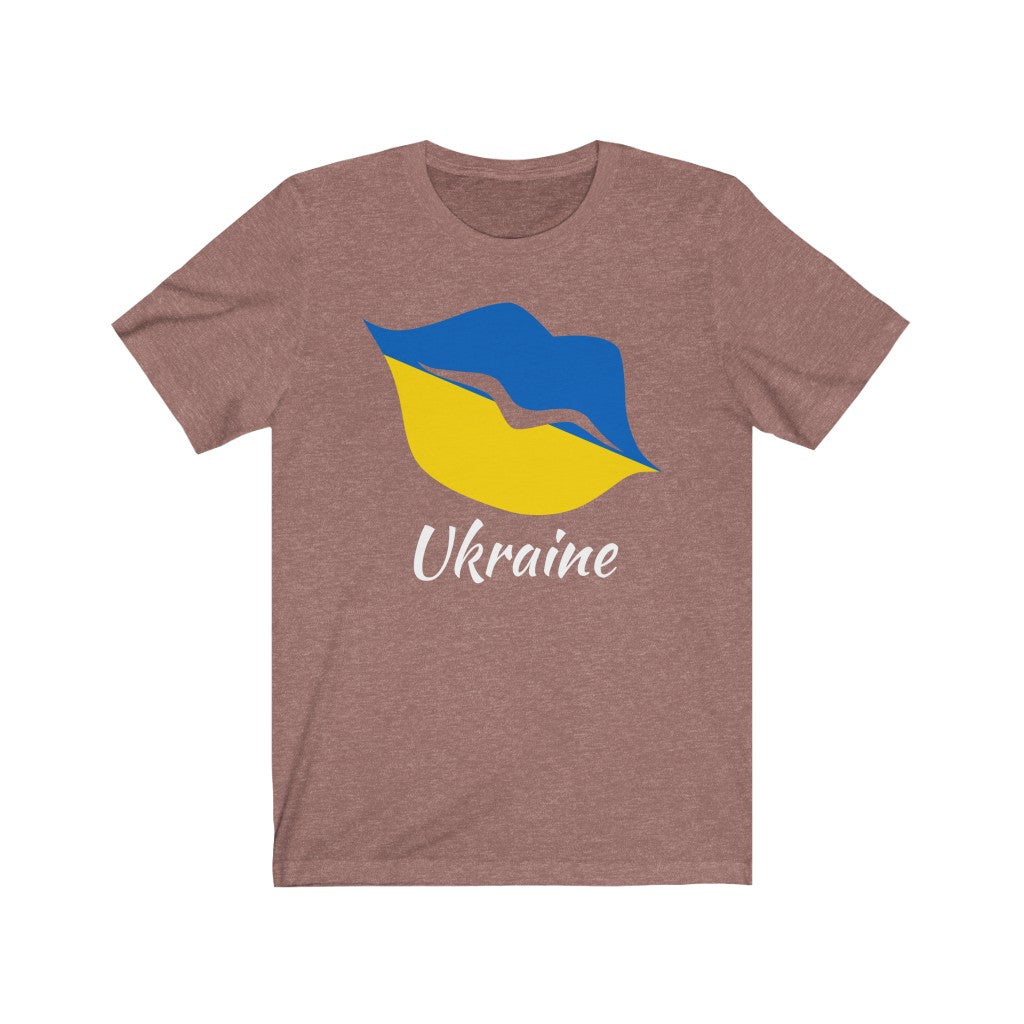 Ukraine Lips Flag Premium Tee 2 - Unisex
