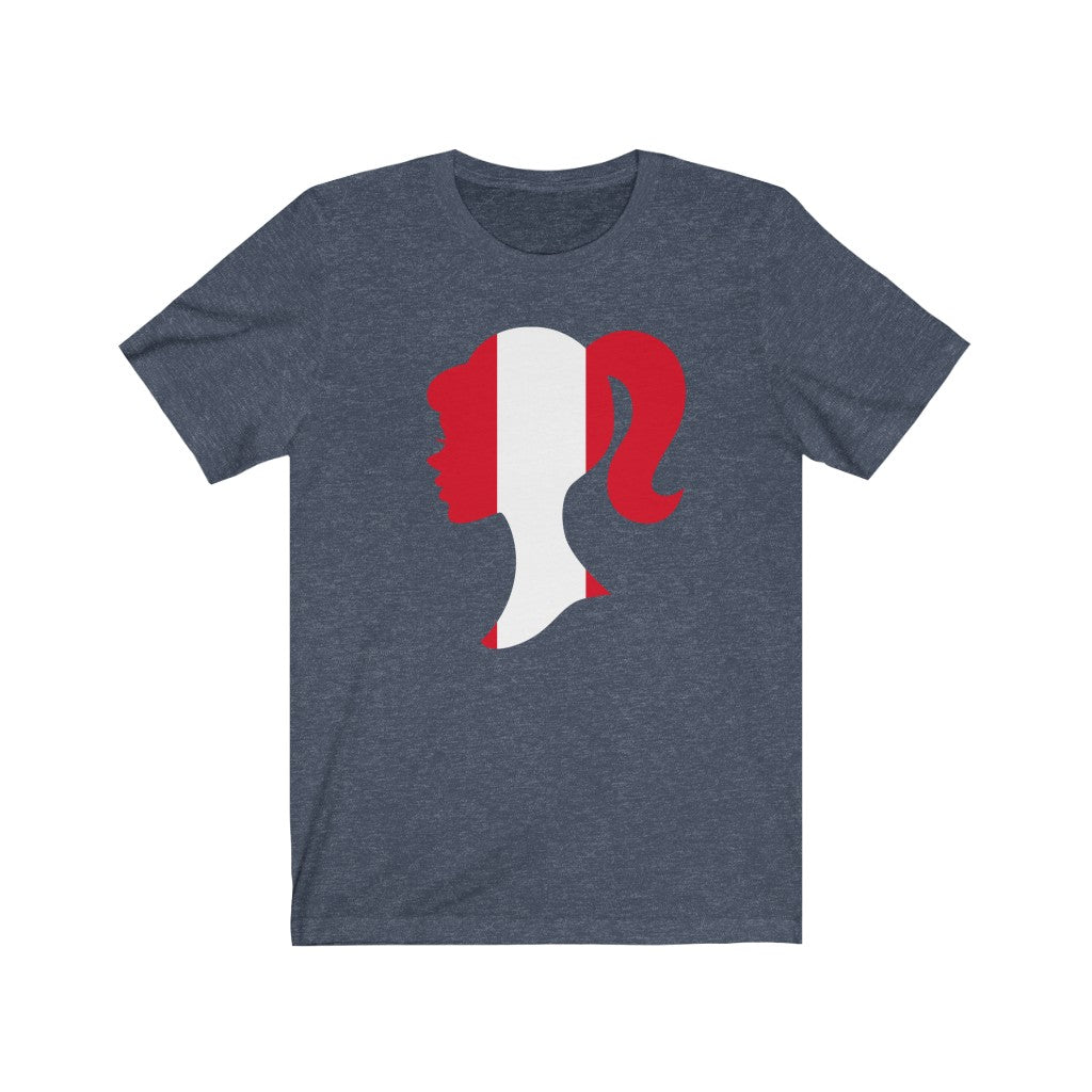 Peru Girl Flag Premium Tee - Unisex