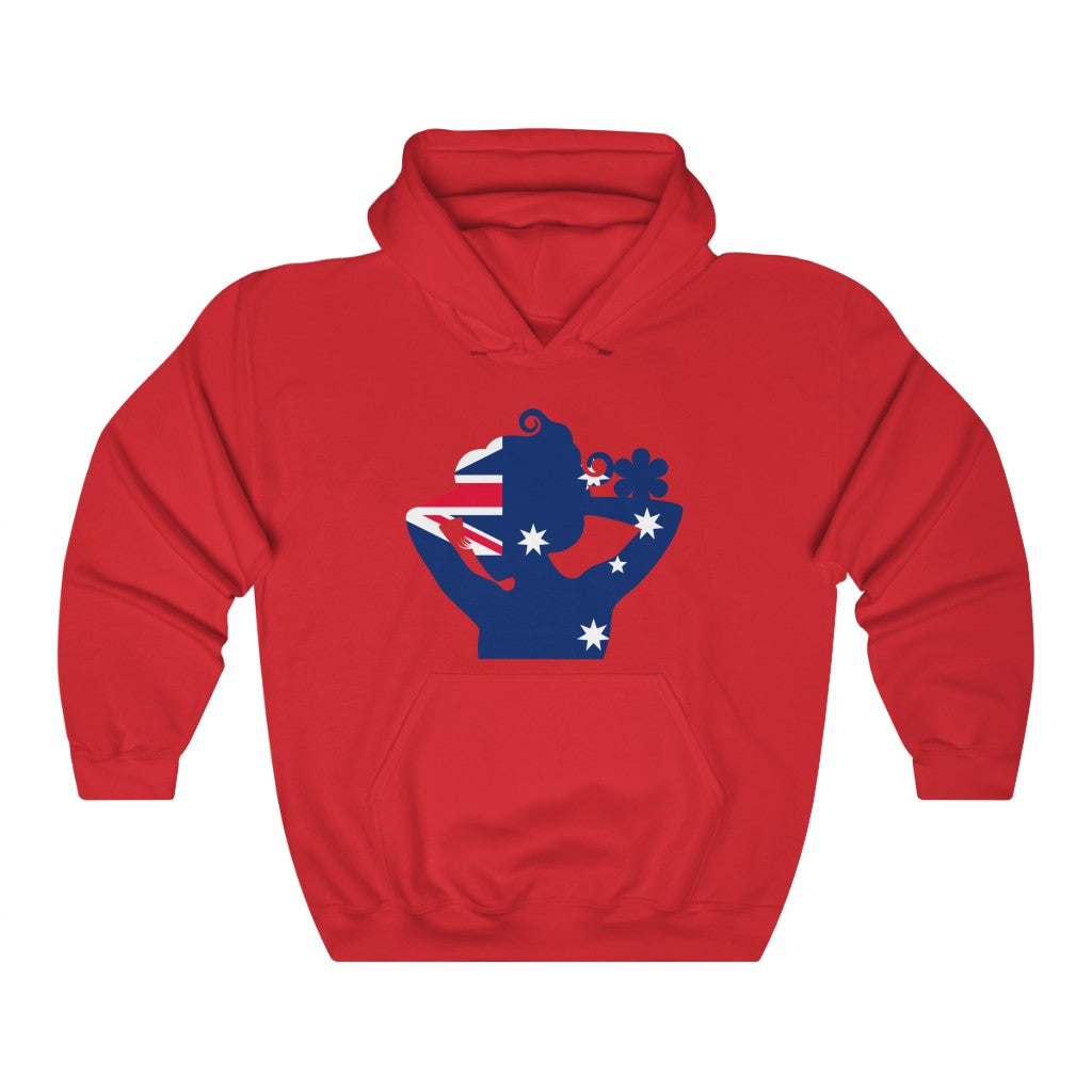 Australia Lady Flag Hoodie Sweatshirt - Unisex