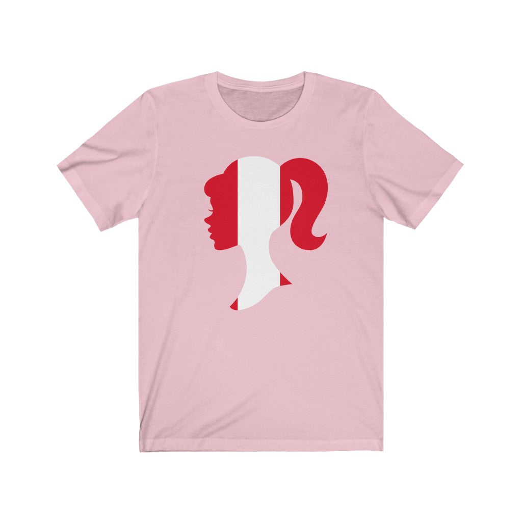Peru Girl Flag Premium Tee - Unisex