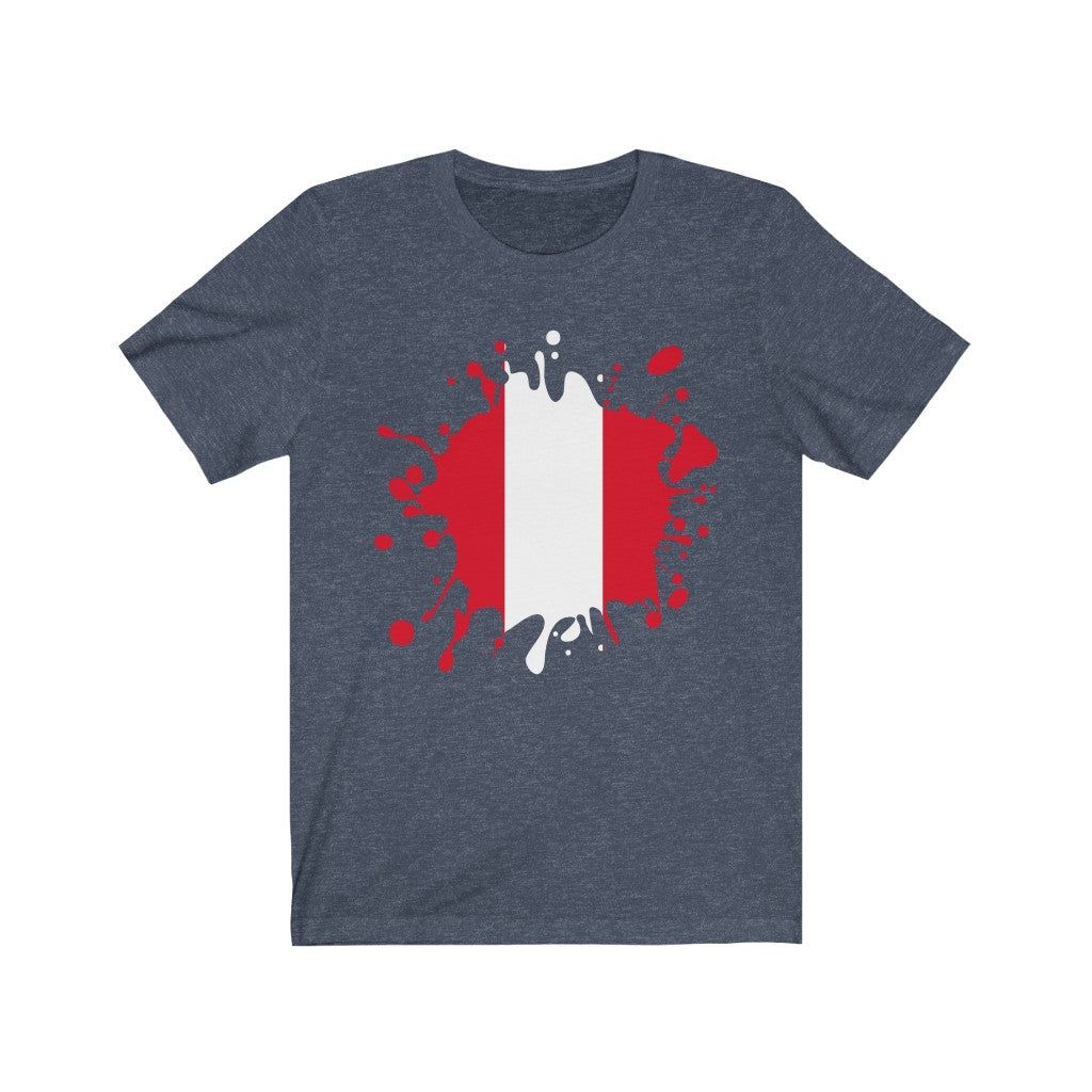 Peru Splat Flag Premium Tee - Unisex
