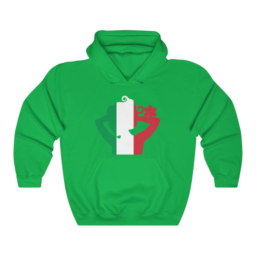 Italy Lady Flag Hoodie Sweatshirt - Unisex
