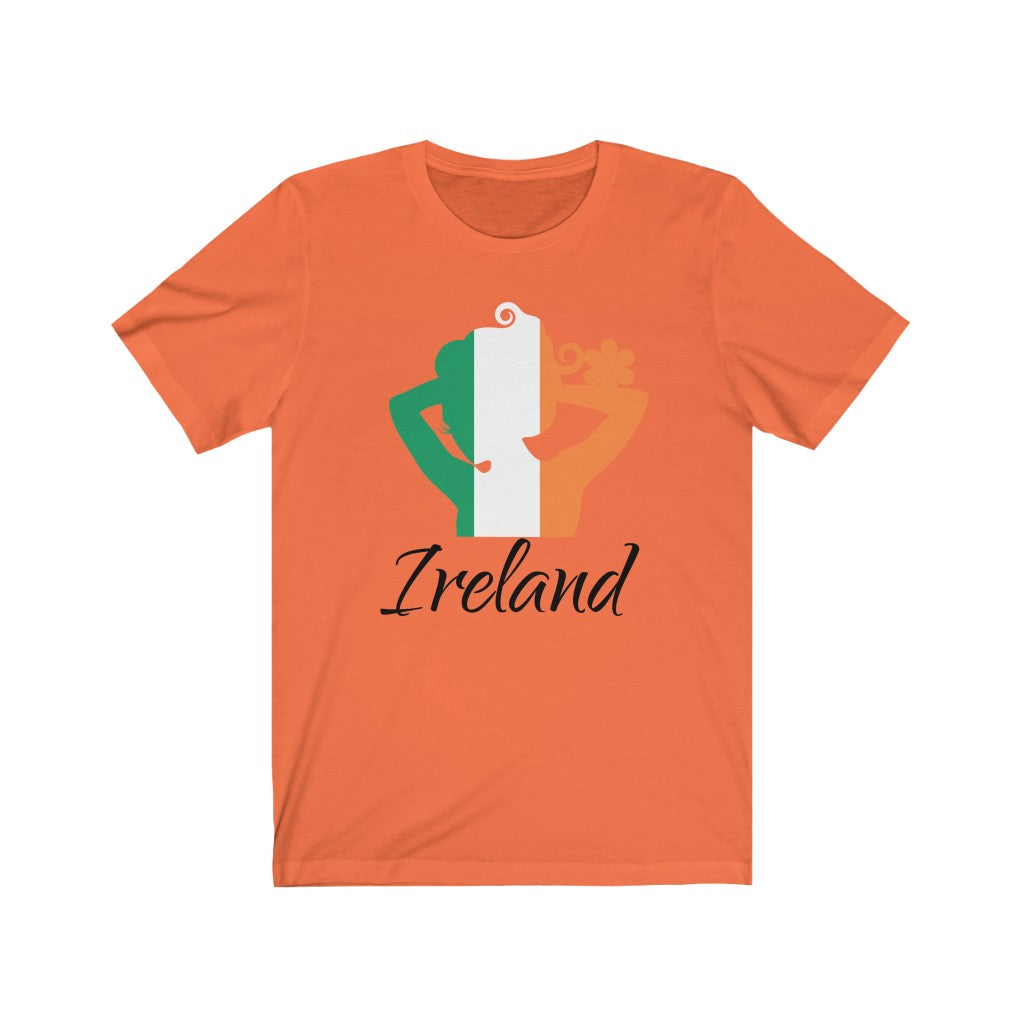 Ireland Lady Flag Premium Tee 1 - Unisex
