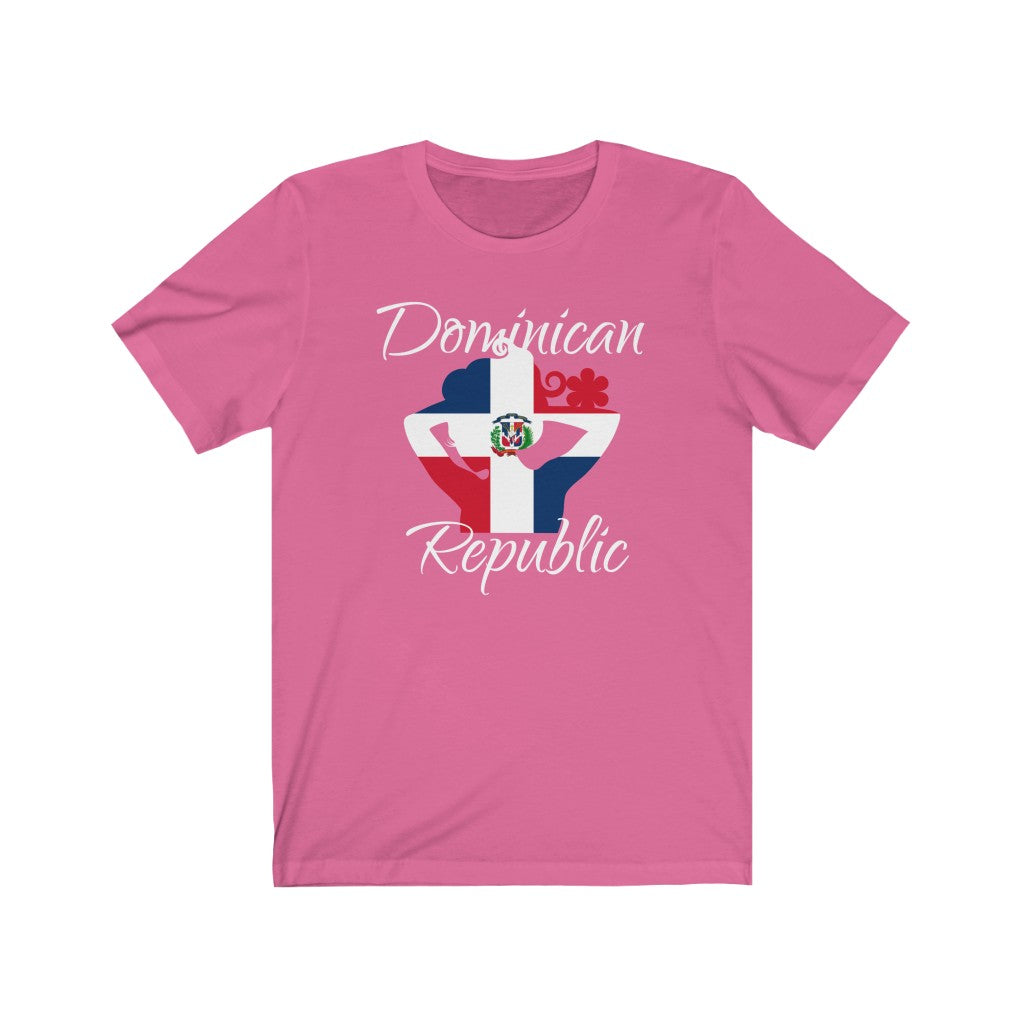 Dominican Republic Lady Flag Premium Tee 2 - Unisex