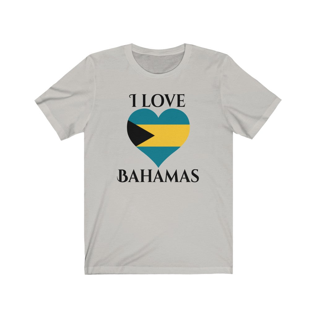 Bahamas Heart Flag Premium Tee 1 - Unisex