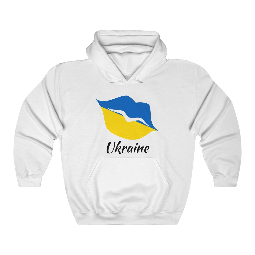 Ukraine Lips Flag Hoodie Sweatshirt 1 - Unisex