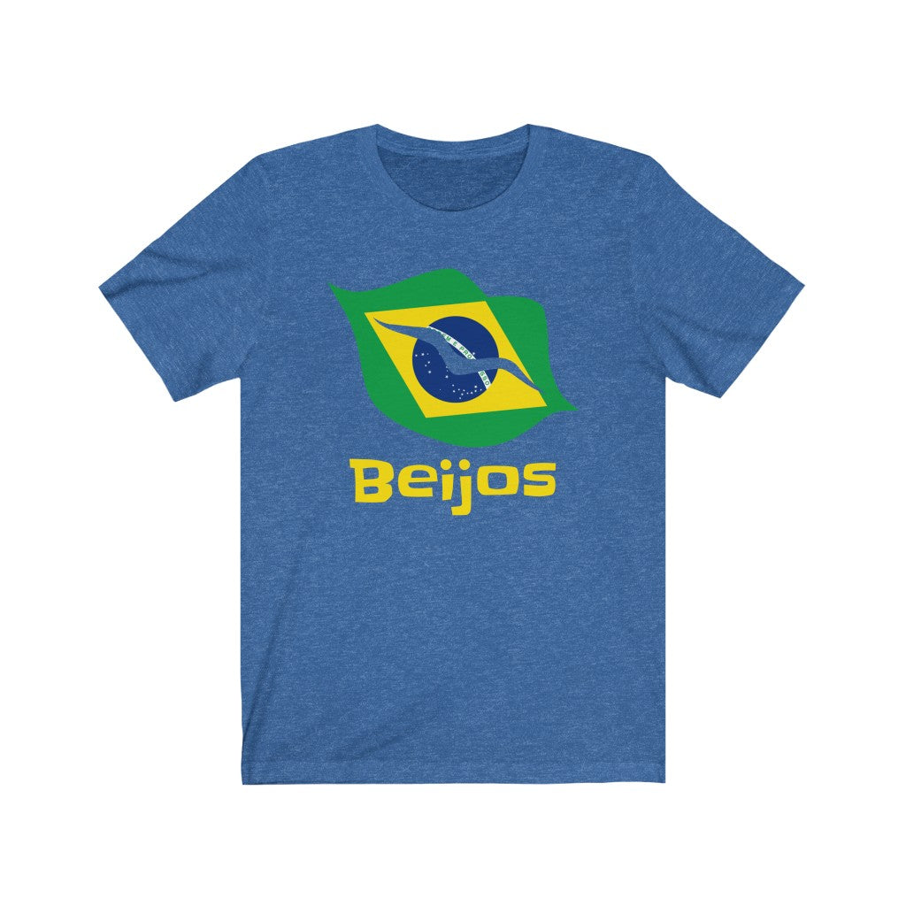 Brazil (Beijos) Lips Flag Premium Tee 1a - Unisex