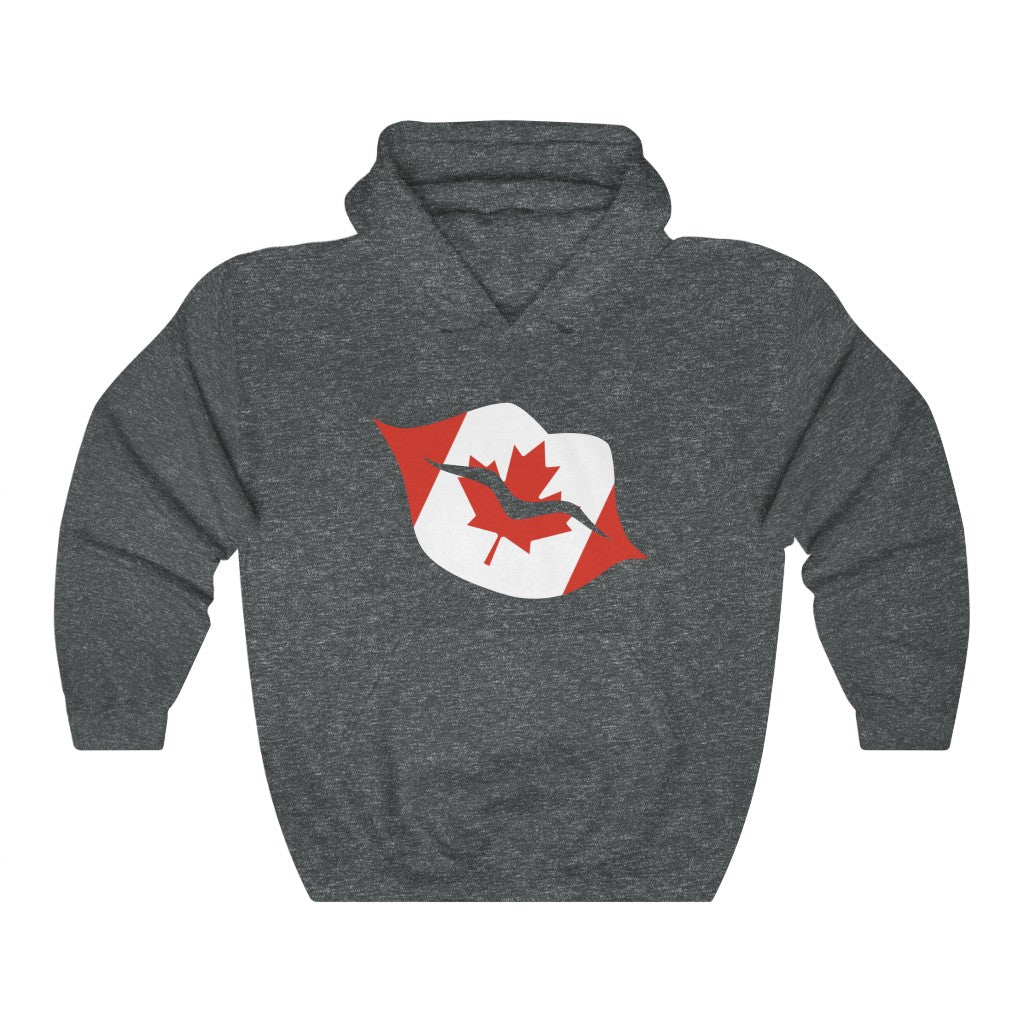 Canada Lips Flag Hoodie Sweatshirt - Unisex