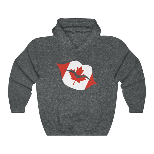 Canada Lips Flag Hoodie Sweatshirt - Unisex