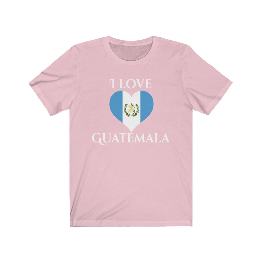 Guatemala Heart Flag Premium Tee 2 - Unisex