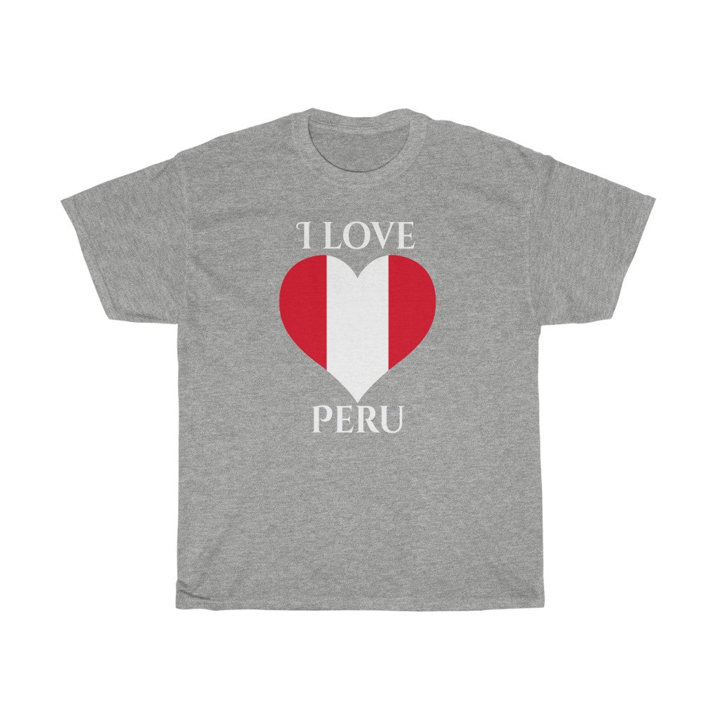 Peru Heart Flag Standard Tee 2 - Unisex