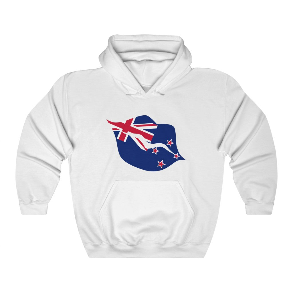 New Zealand Lips Flag Hoodie Sweatshirt - Unisex