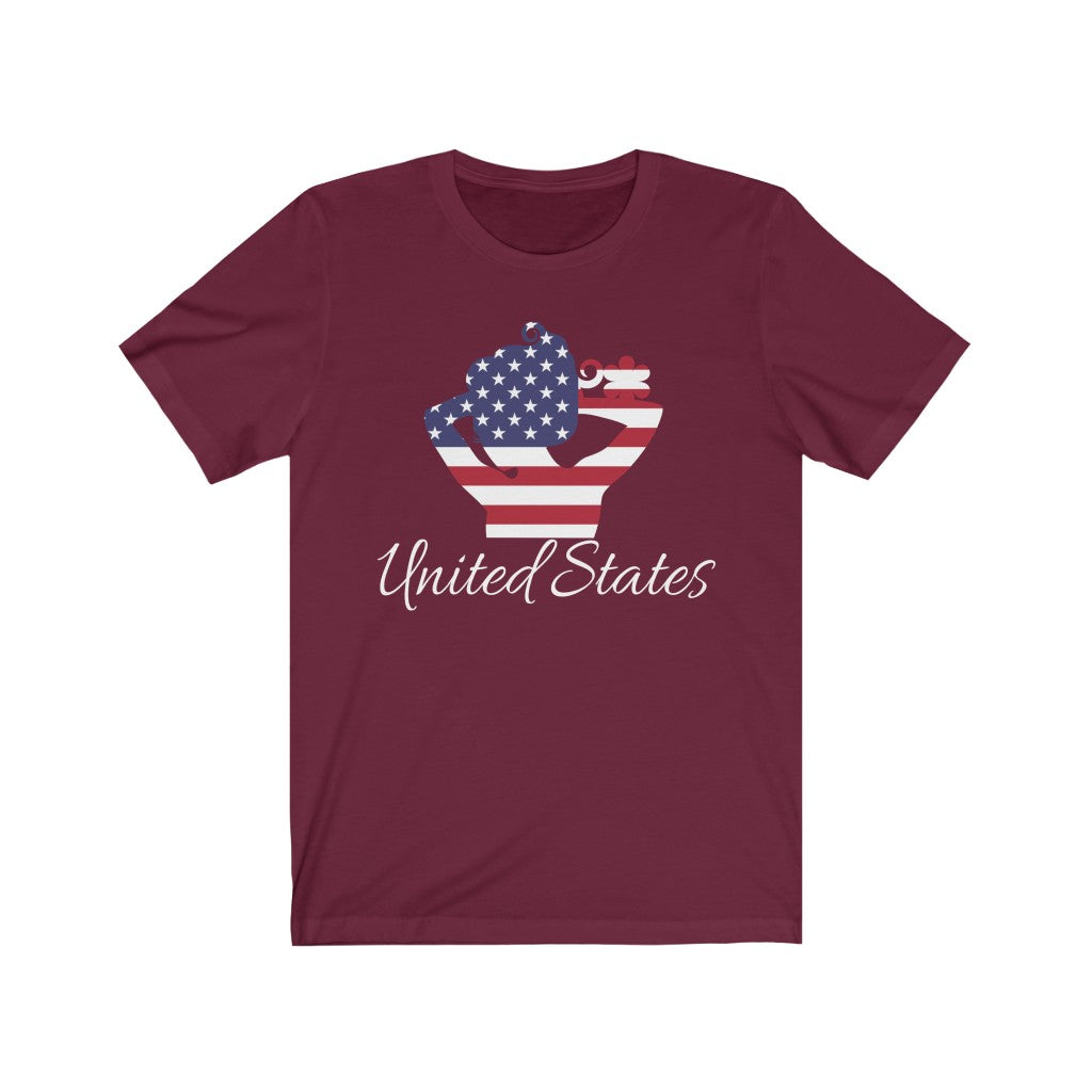 United States of America Lady Flag Premium Tee 2 - Unisex