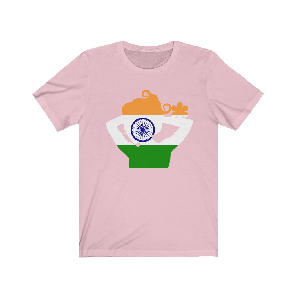 India Lady Flag Premium Tee - Unisex