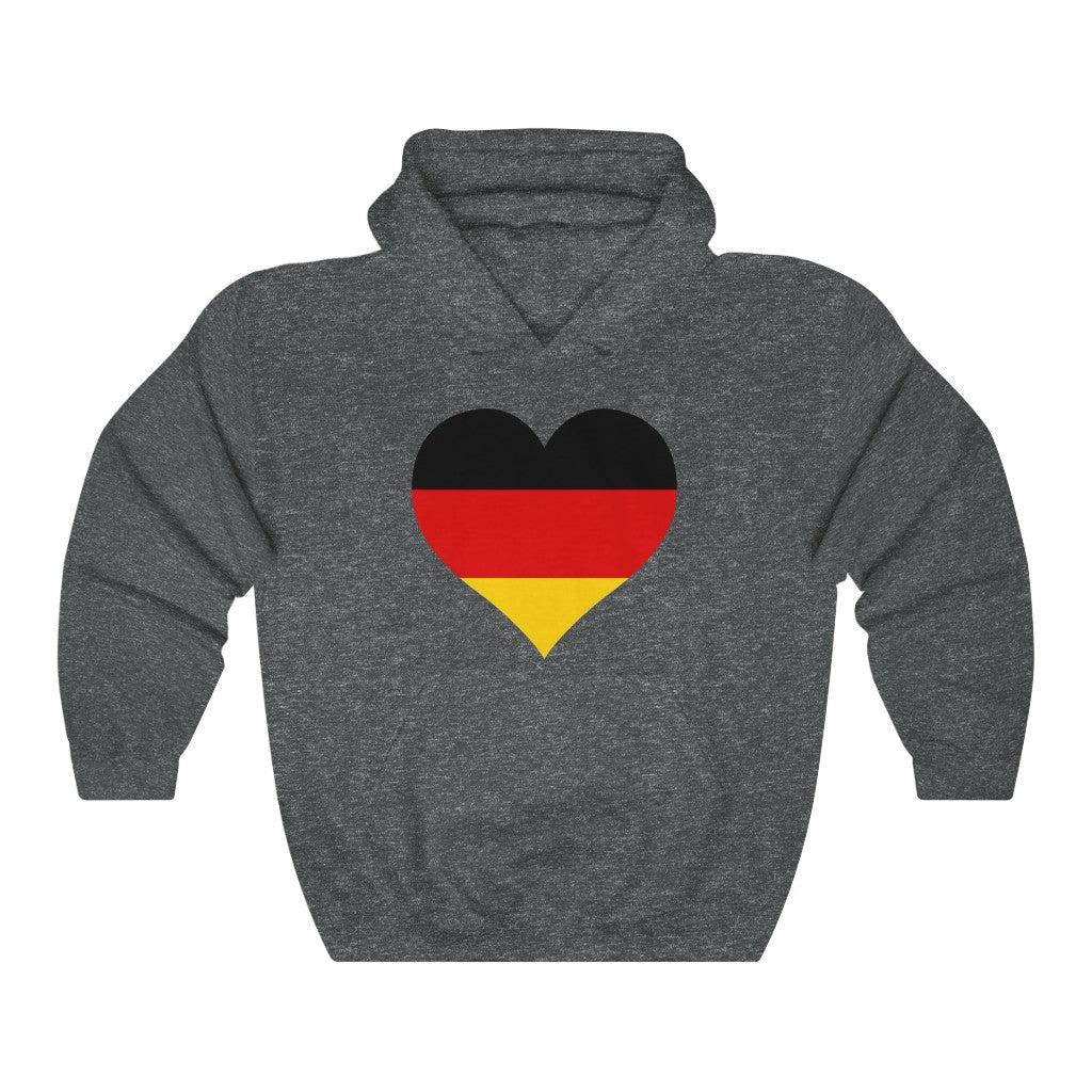 Germany Heart Flag Hoodie Sweatshirt - Unisex