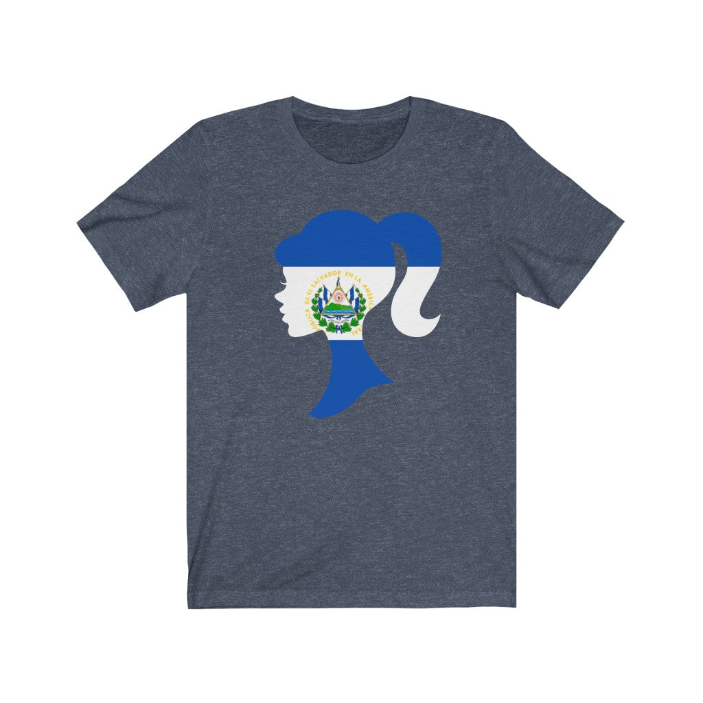 El Salvador Girl Flag Premium Tee - Unisex