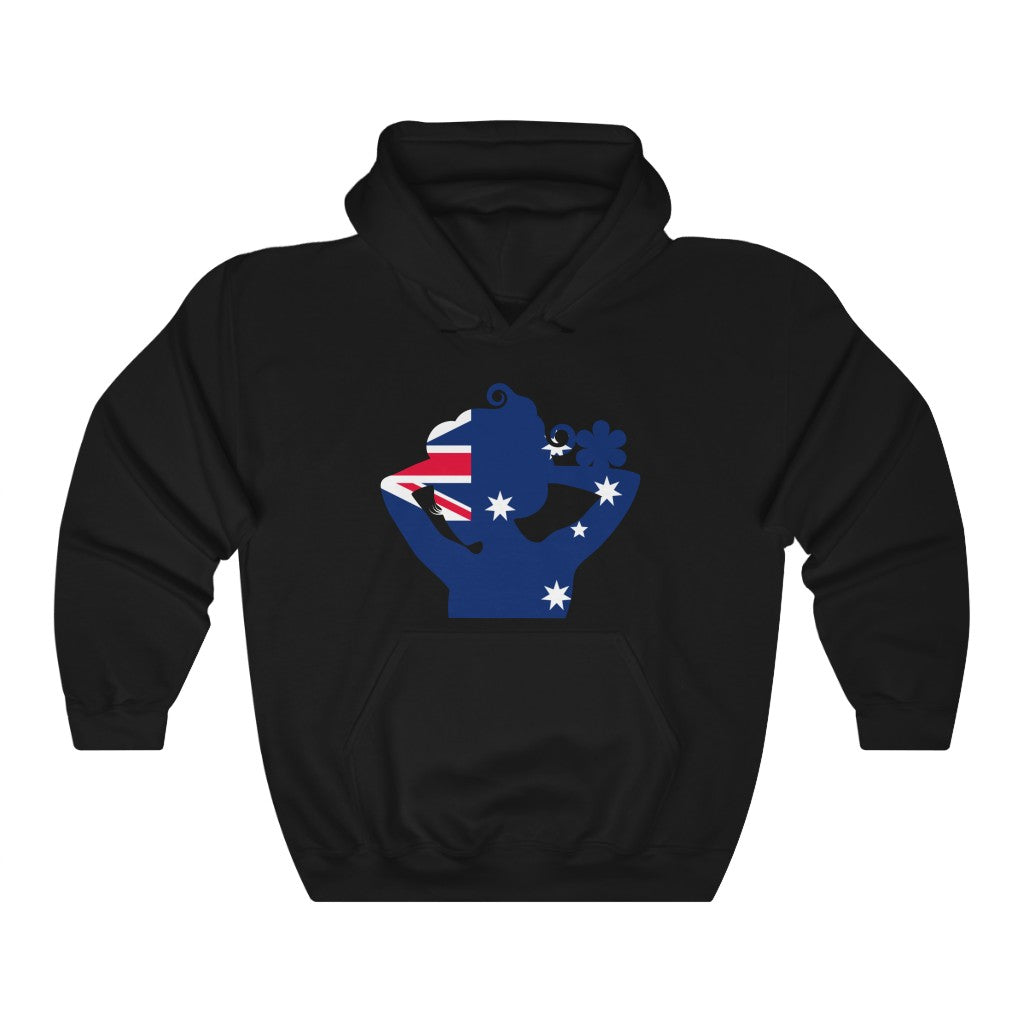 Australia Lady Flag Hoodie Sweatshirt - Unisex