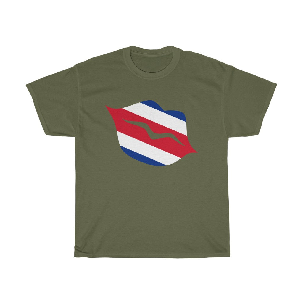 Costa Rica Lips Flag Standard Tee - Unisex