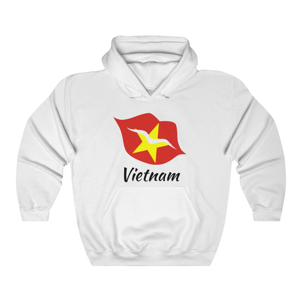 Vietnam Lips Flag Hoodie Sweatshirt 1 - Unisex