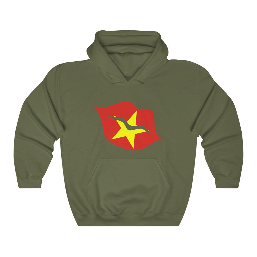 Vietnam Lips Flag Hoodie Sweatshirt - Unisex