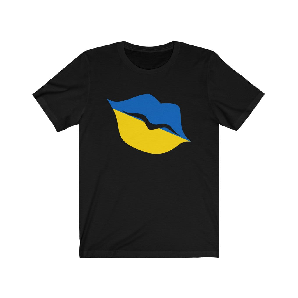 Ukraine Lips Flag Premium Tee - Unisex