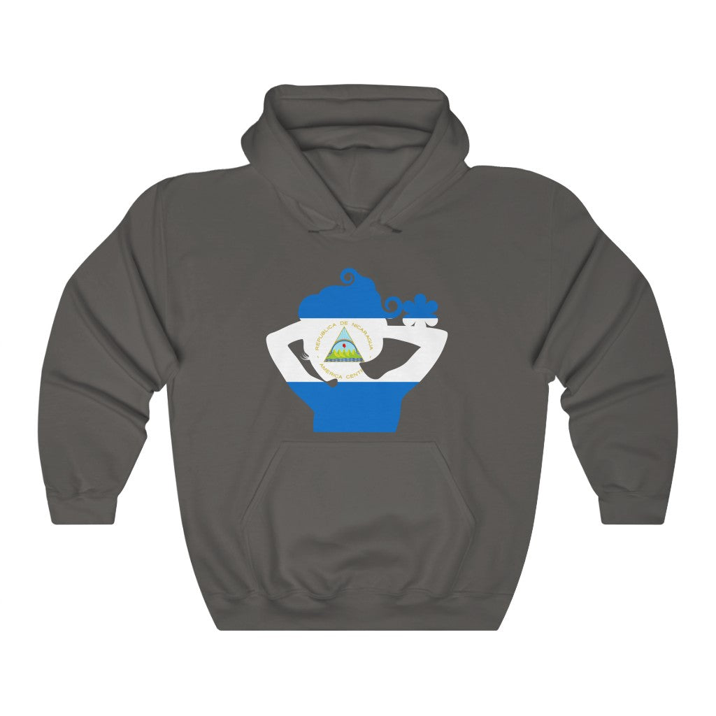 Nicaragua Lady Flag Hoodie Sweatshirt - Unisex
