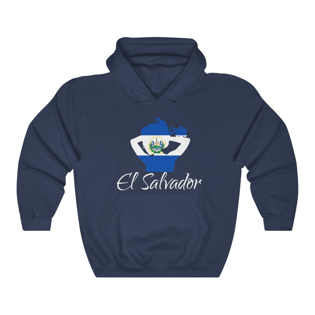 El Salvador Lady Flag Hoodie Sweatshirt 2 - Unisex