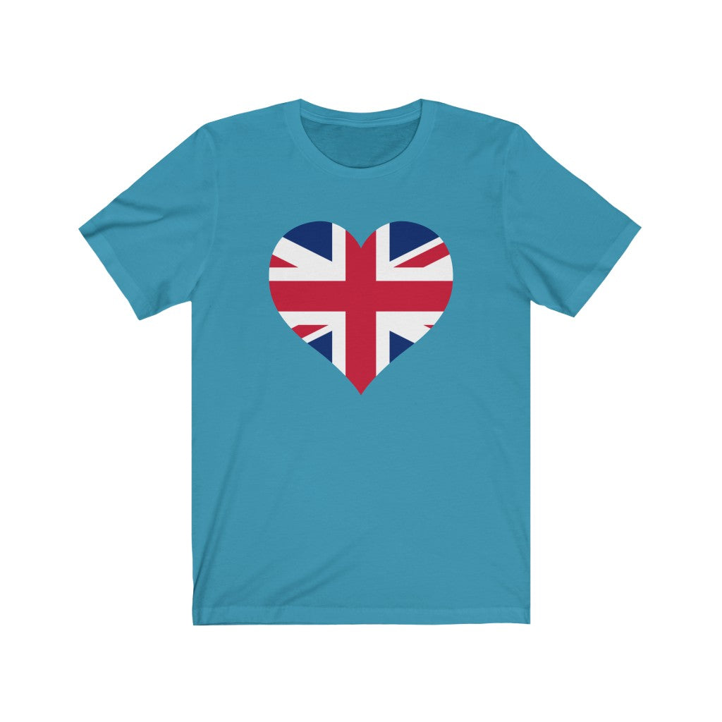 United Kingdom Heart Flag Premium Tee - Unisex