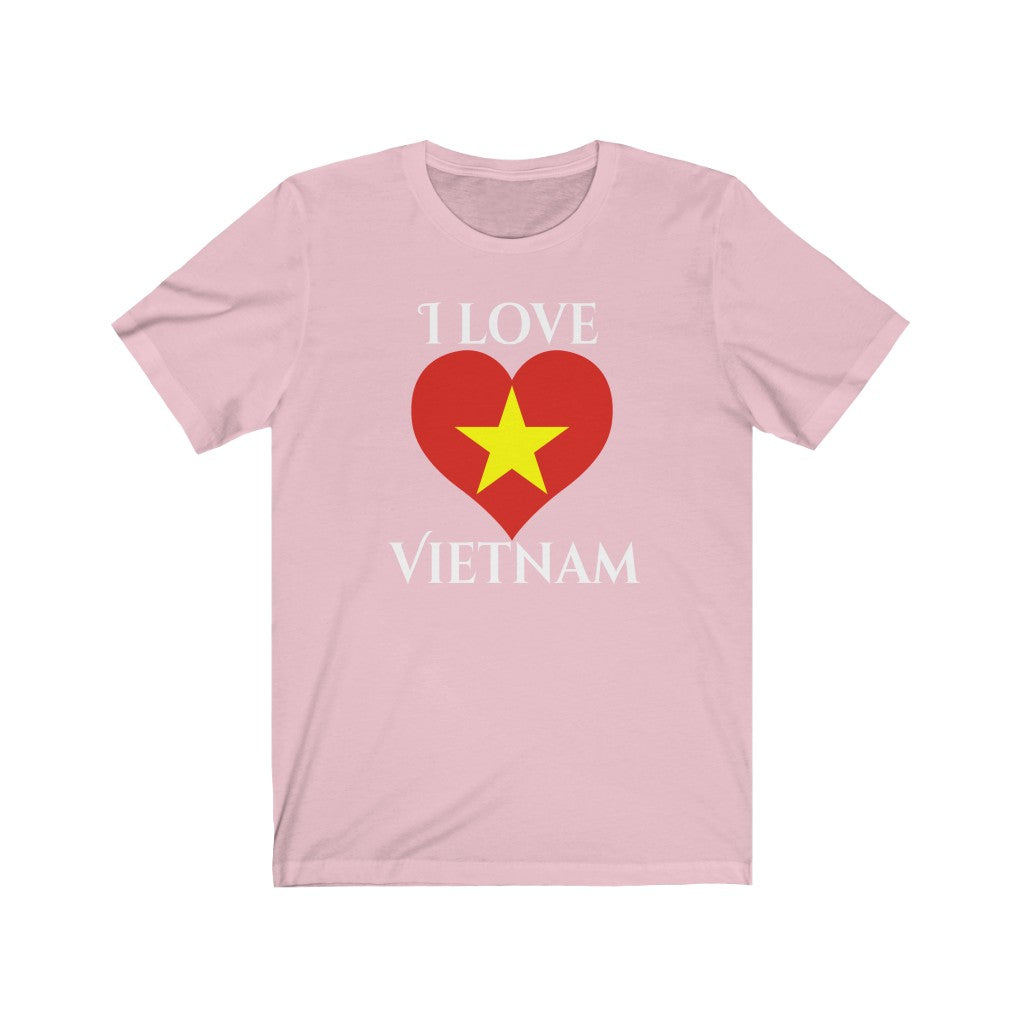 Vietnam Heart Flag Premium Tee 2 - Unisex